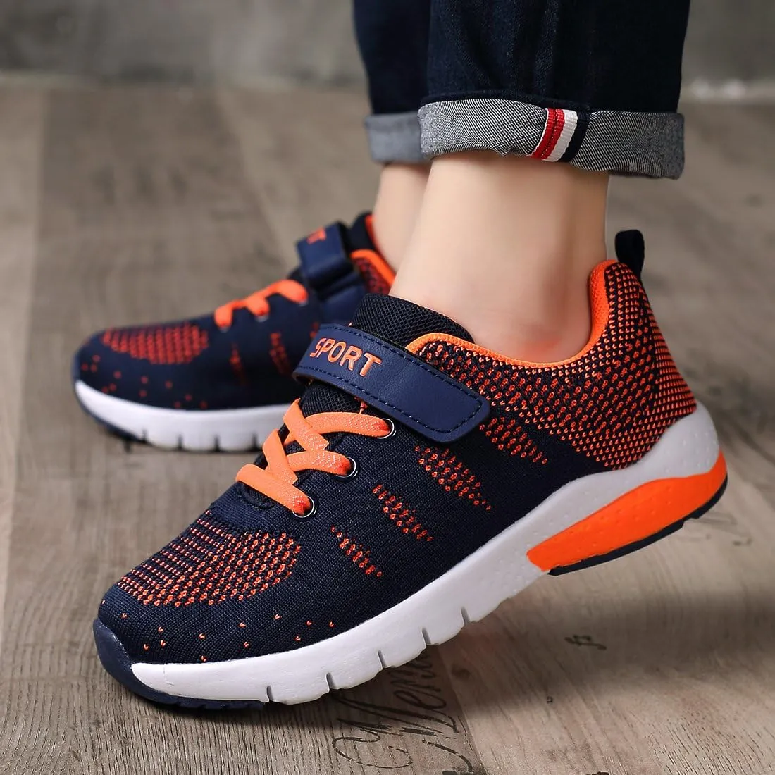 Caitin Kids Running Tennis Shoes Lightweight Casual Walking Sneakers for Toddler Little Big Boys and Girls