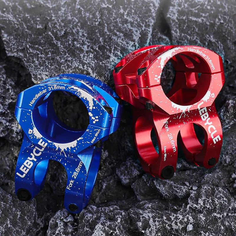 Lebycle Mountain Road Bike Aluminum Alloy CNC Stem Bicycle Handlebar Bike Parts 31.8x35mm Bicycle Handlebar Stem