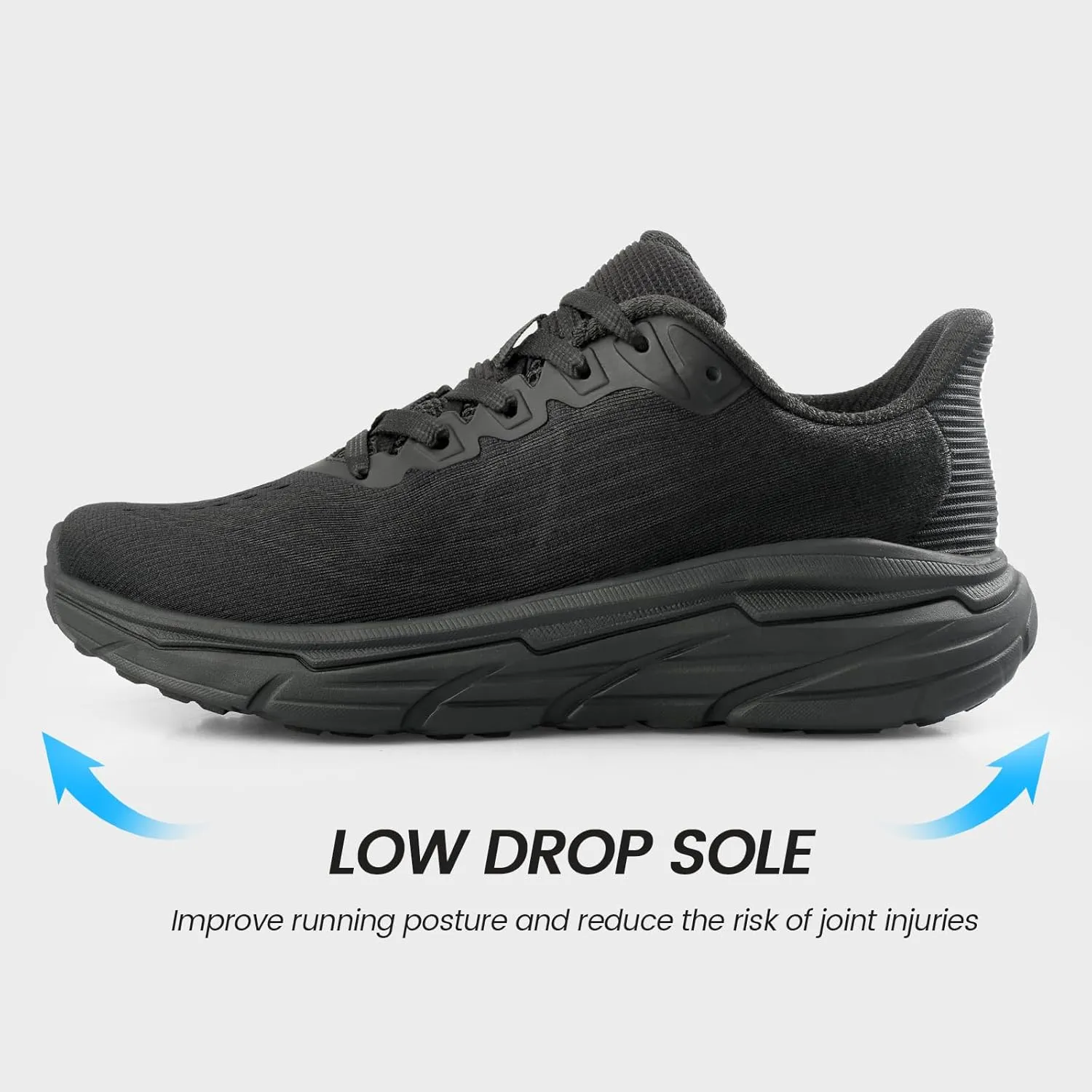 Mens Running Shoes Tennis Slip On Walking Shoes Breathable Non Slip Athletic Workout Gym Fashion Sneakers