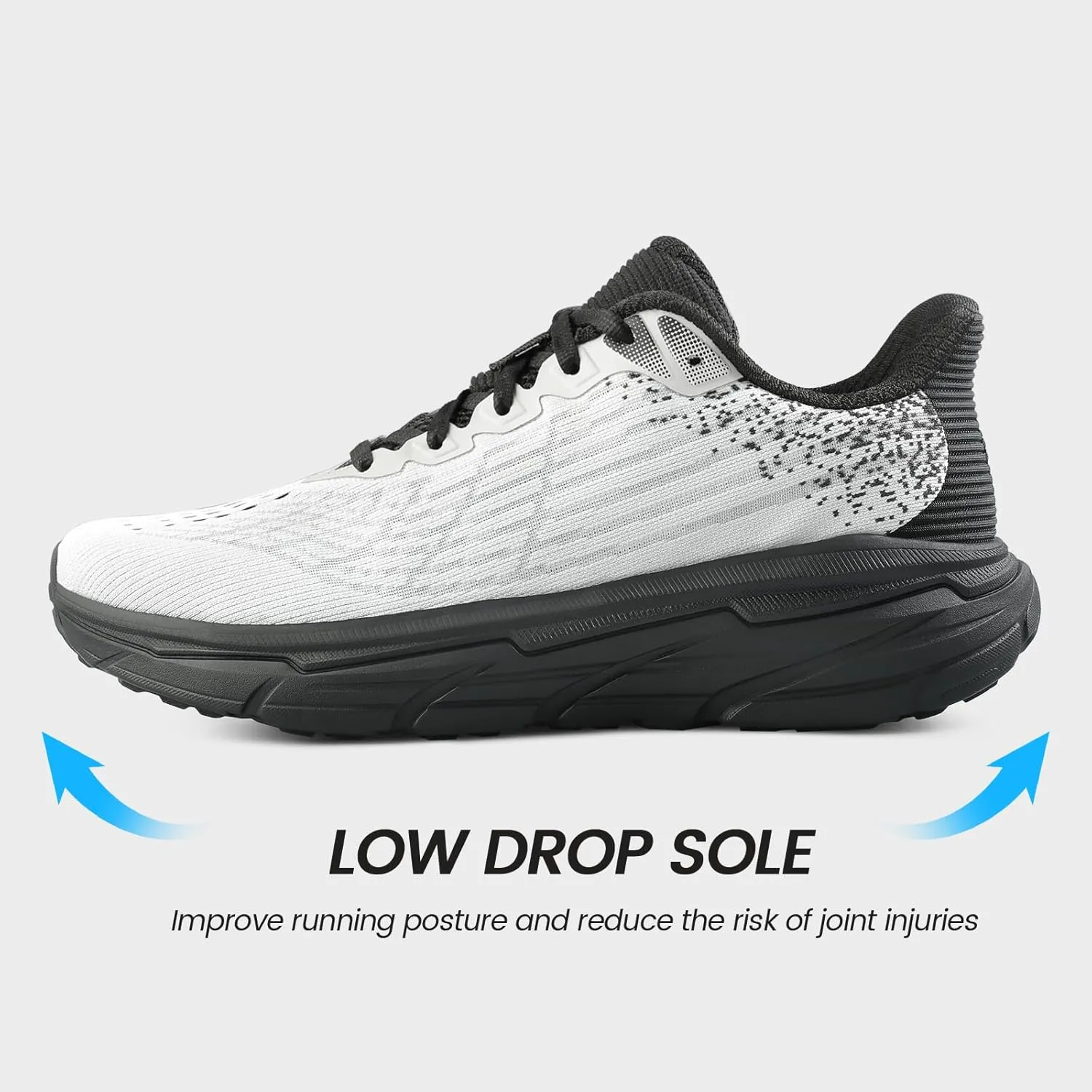 Mens Running Shoes Tennis Slip On Walking Shoes Breathable Non Slip Athletic Workout Gym Fashion Sneakers