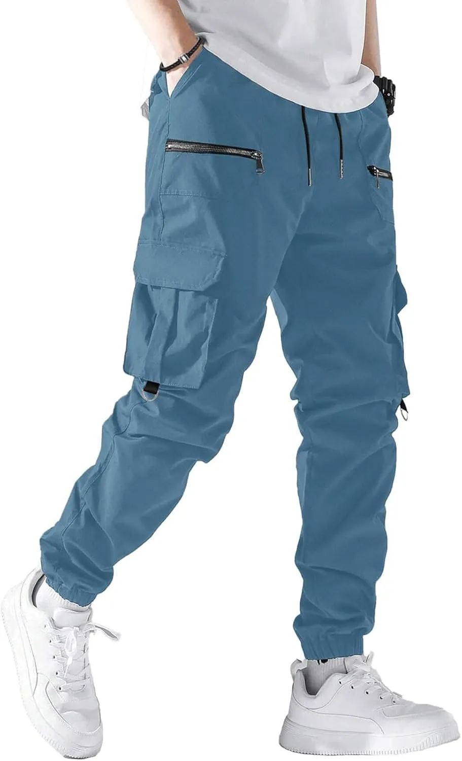 Mens Tactical Pants Travel Climbing Water-Resistant Work Pants Waterproof Flexible Lightweight Quick-Dry Cargo Pants