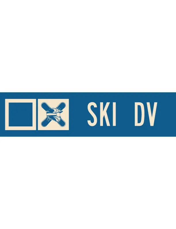 Ski DV Ski Trail Metal Sign