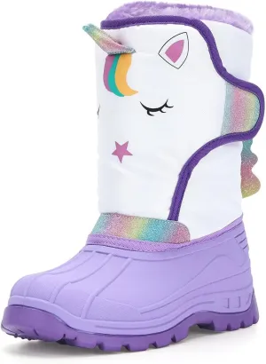 Toddler Warm Boots Girls Winter Snow Boots Child Rain Boot Waterproof Shoes Outdoor